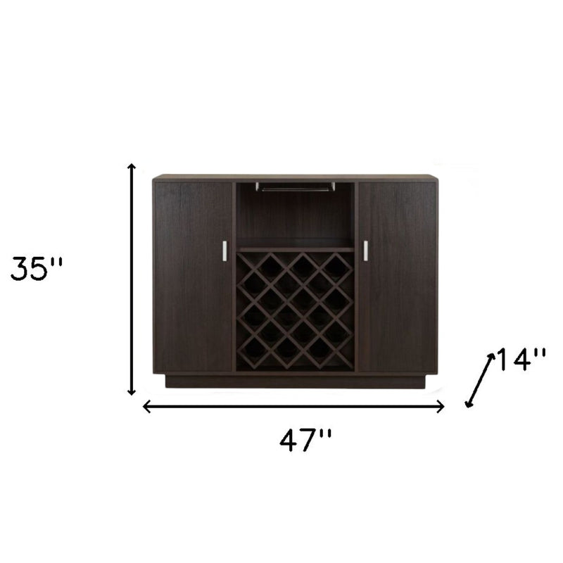 47" Espresso Server with Two Doors - Kitchen & Dining