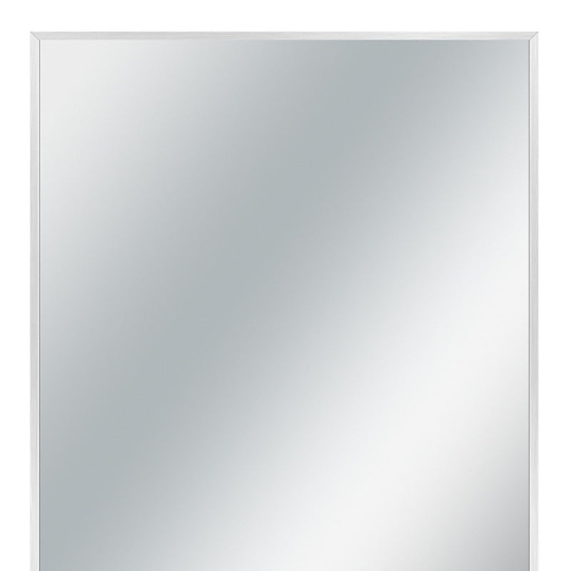 36" Silver Metal Accent Mirror - Bed & Bath