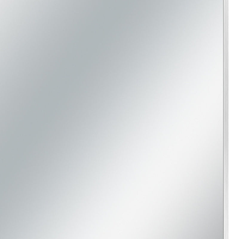 36" Silver Metal Accent Mirror - Bed & Bath