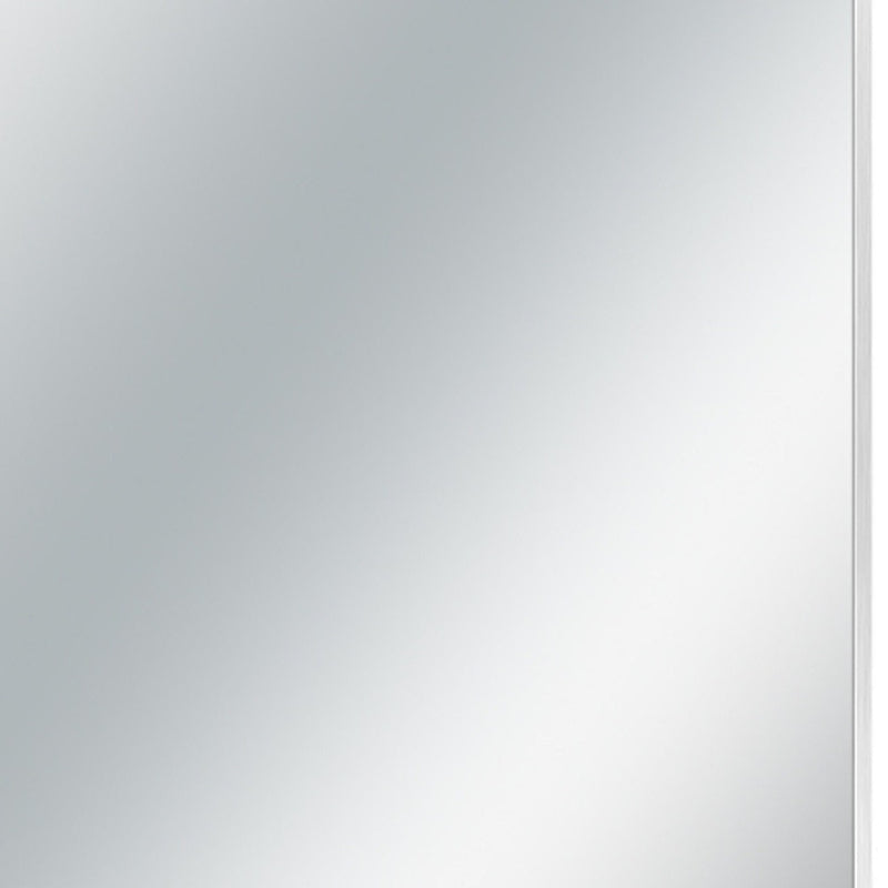 36" Silver Metal Accent Mirror - Bed & Bath