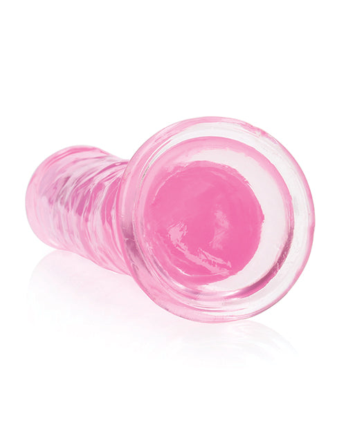 Shots Realrock Crystal Clear 8" Straight Dildo W/suction Cup - Pink - GreatEagleInc