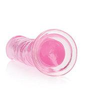 Shots Realrock Crystal Clear 7" Straight Dildo W/suction Cup - Pink - GreatEagleInc