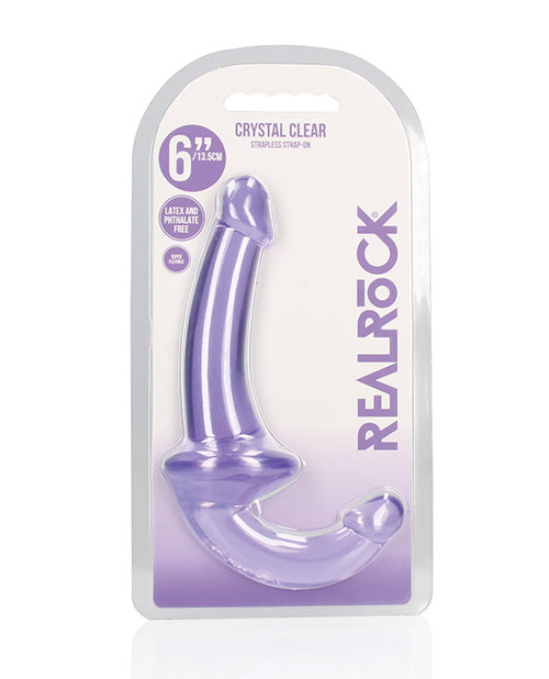 Shots Realrock Crystal Clear 6" Strapless Strap-on - GreatEagleInc