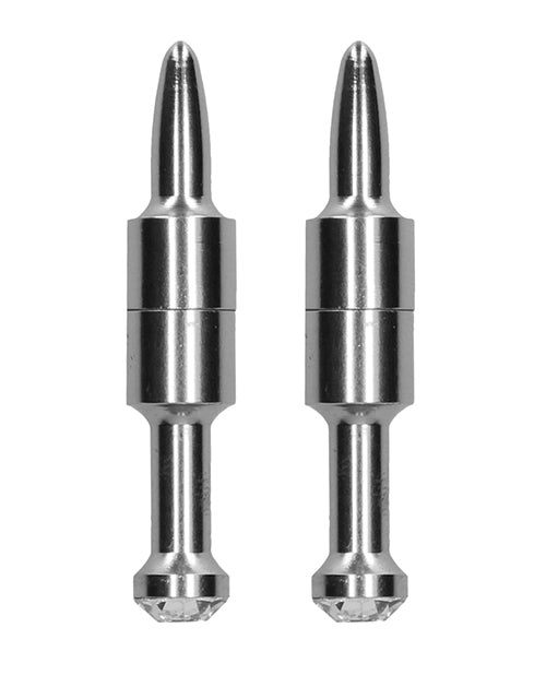 Shots Ouch Diamond Pin Magnetic Nipple Clamps - GreatEagleInc