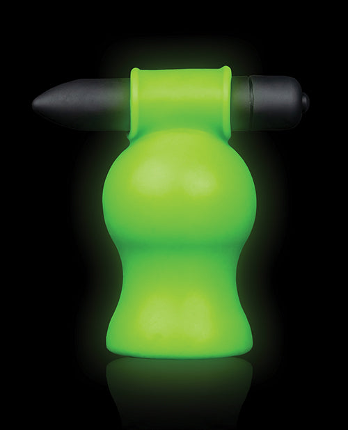 Shots Ouch Vibrating Head Masturbator - Glow In The Dark - GreatEagleInc