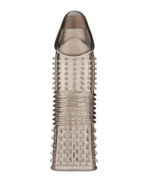 Blue Line C & B 6.5" Triple Sensation Penis Enhancing Sleeve Extension - Smoke - GreatEagleInc