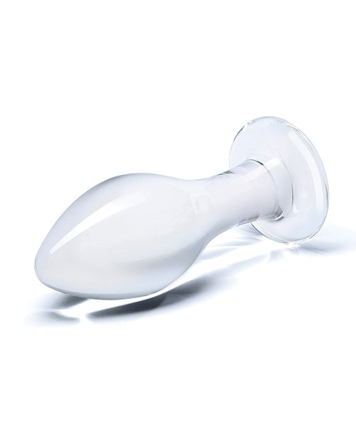 Glas 4" Classic Butt Plug - Clear - GreatEagleInc