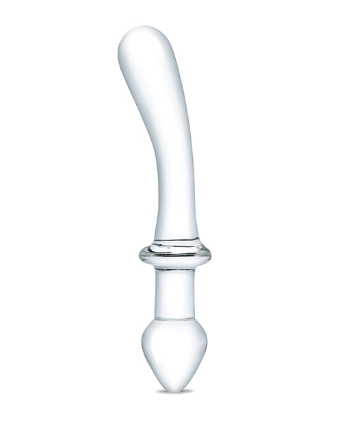 Glas 9" Classic Curved Dual Ended Dildo - Clear - GreatEagleInc