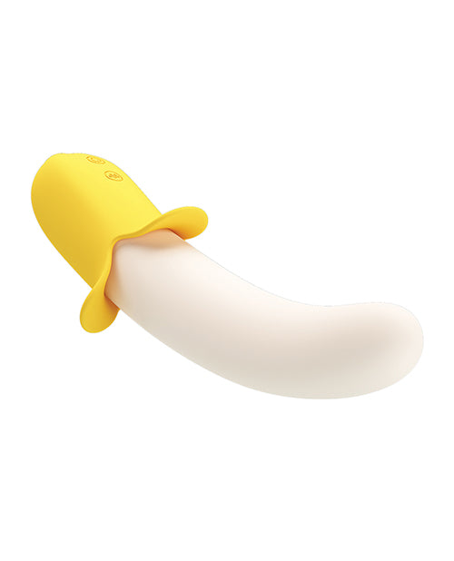 Pretty Love Banana Geek Thrusting Vibrator - Yellow - GreatEagleInc