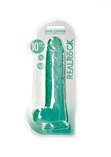 Realrock Realistic Dildo W/ Balls 10in - GreatEagleInc