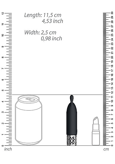 Royal Gems Twinkle Silicone Bullet Rechargeable