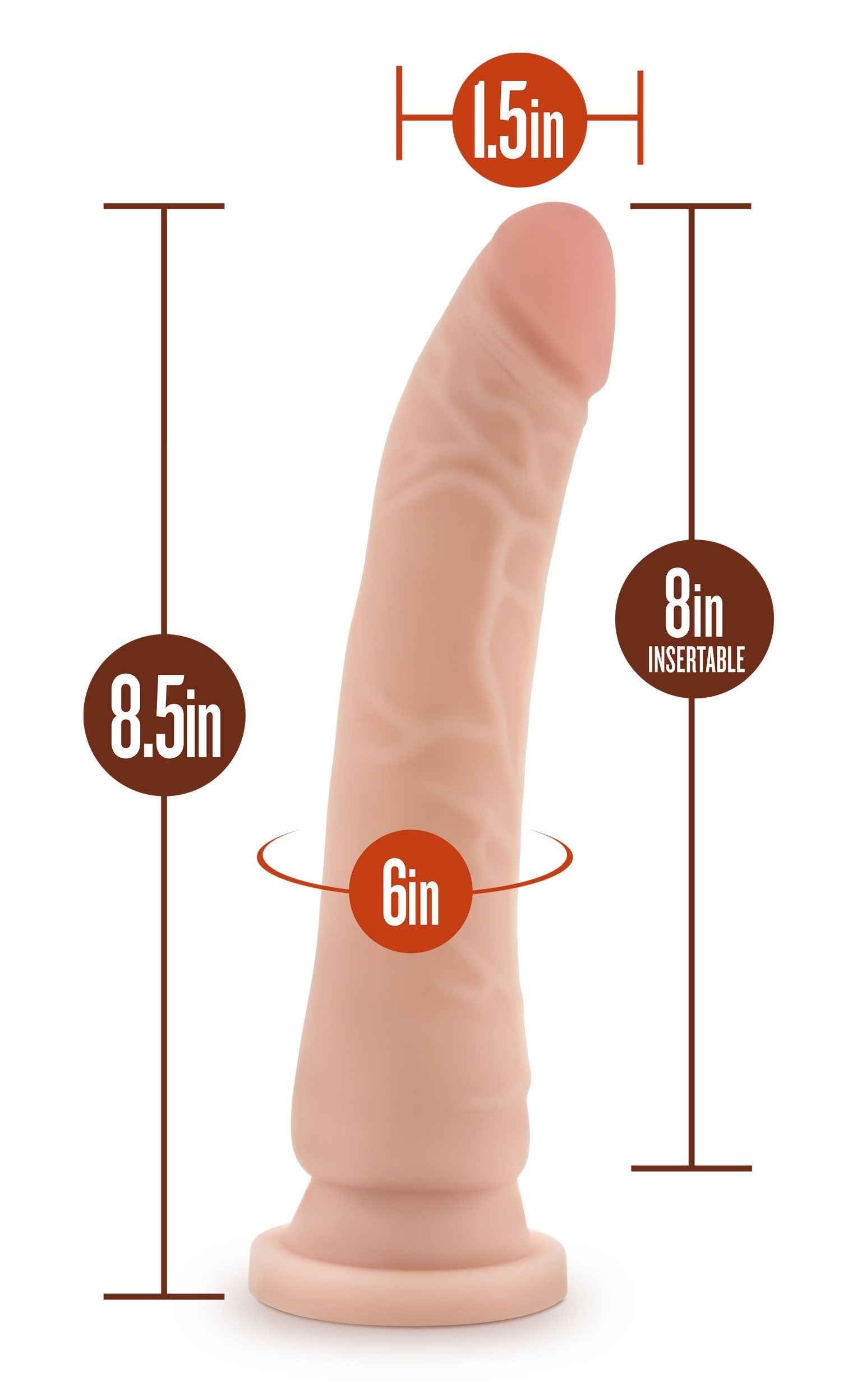 Dr. Skin Silicone - Dr. Noah - 8 Inch Dong With Suction Cup