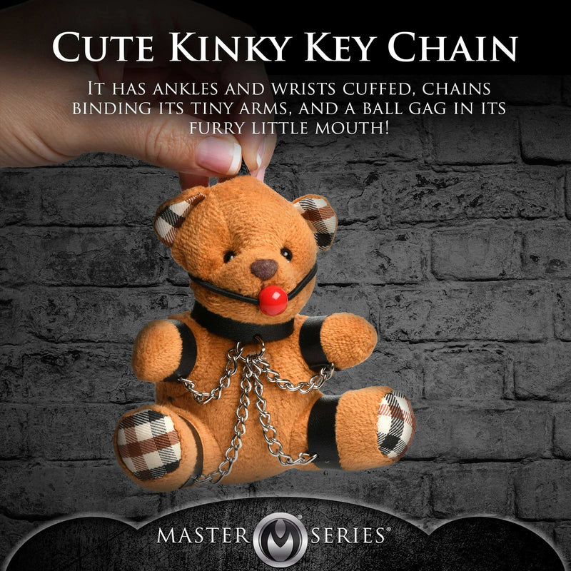 Gagged Teddy Bear Keychain - GreatEagleInc