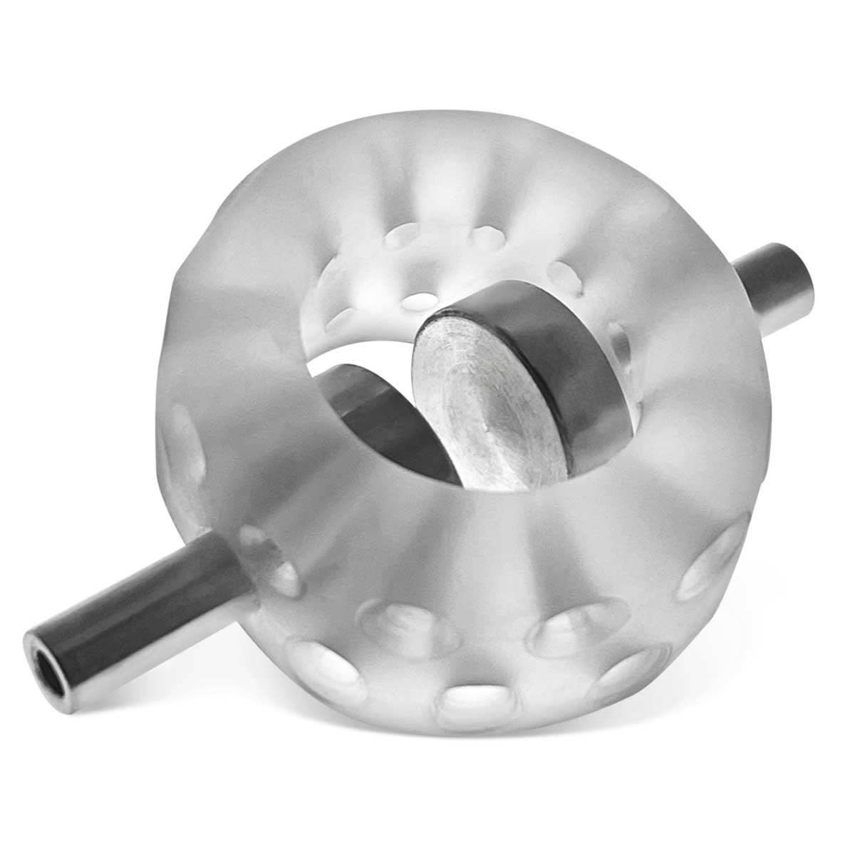 Airballs Electro Air-Lite Ballstretcher With Two   4mm Electro Contact - Clear Ice - GreatEagleInc