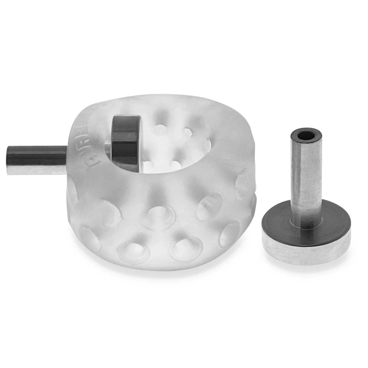 Airballs Electro Air-Lite Ballstretcher With Two   4mm Electro Contact - Clear Ice - GreatEagleInc