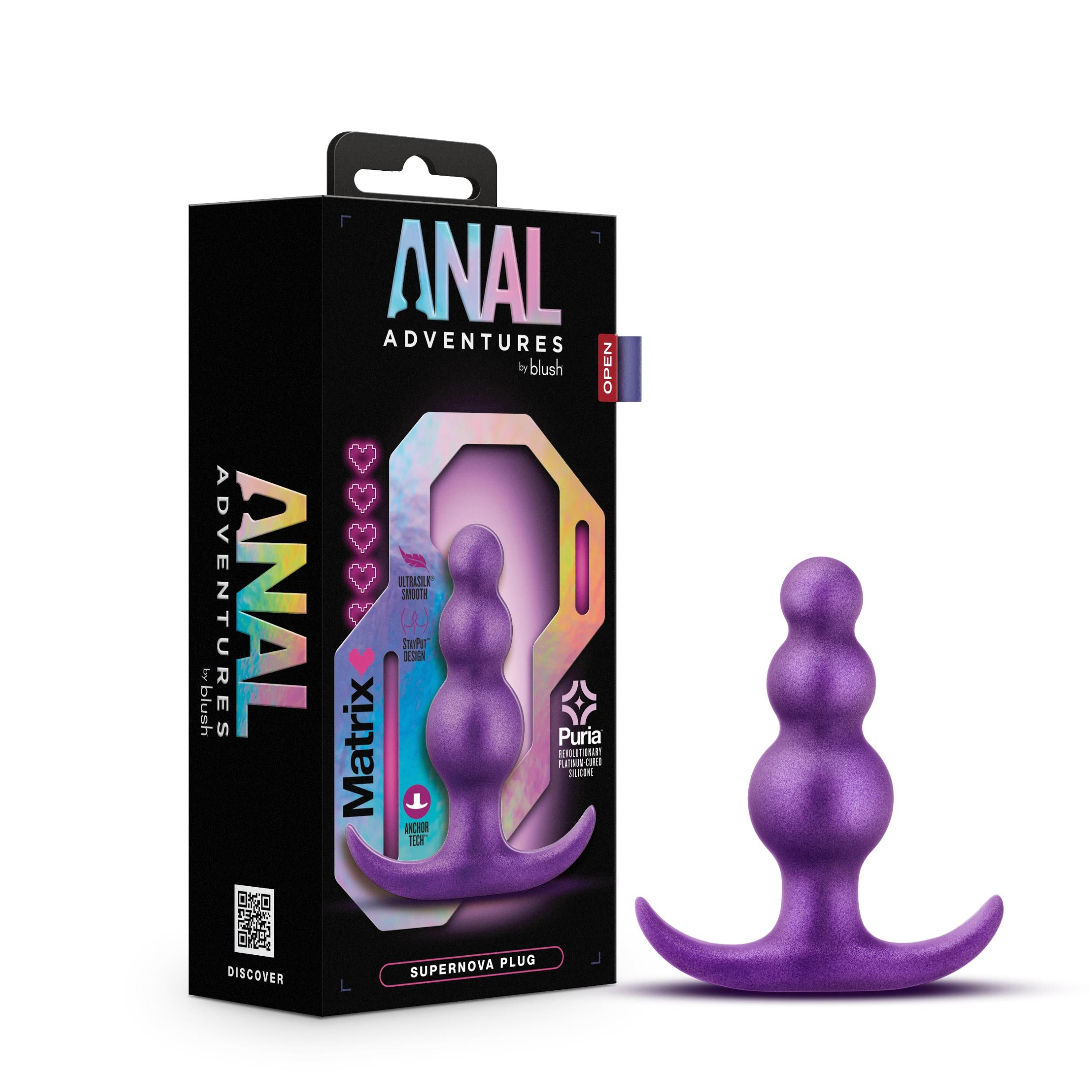 Anal Adventures Matrix - Supernova Plug - Galactic Purple - GreatEagleInc