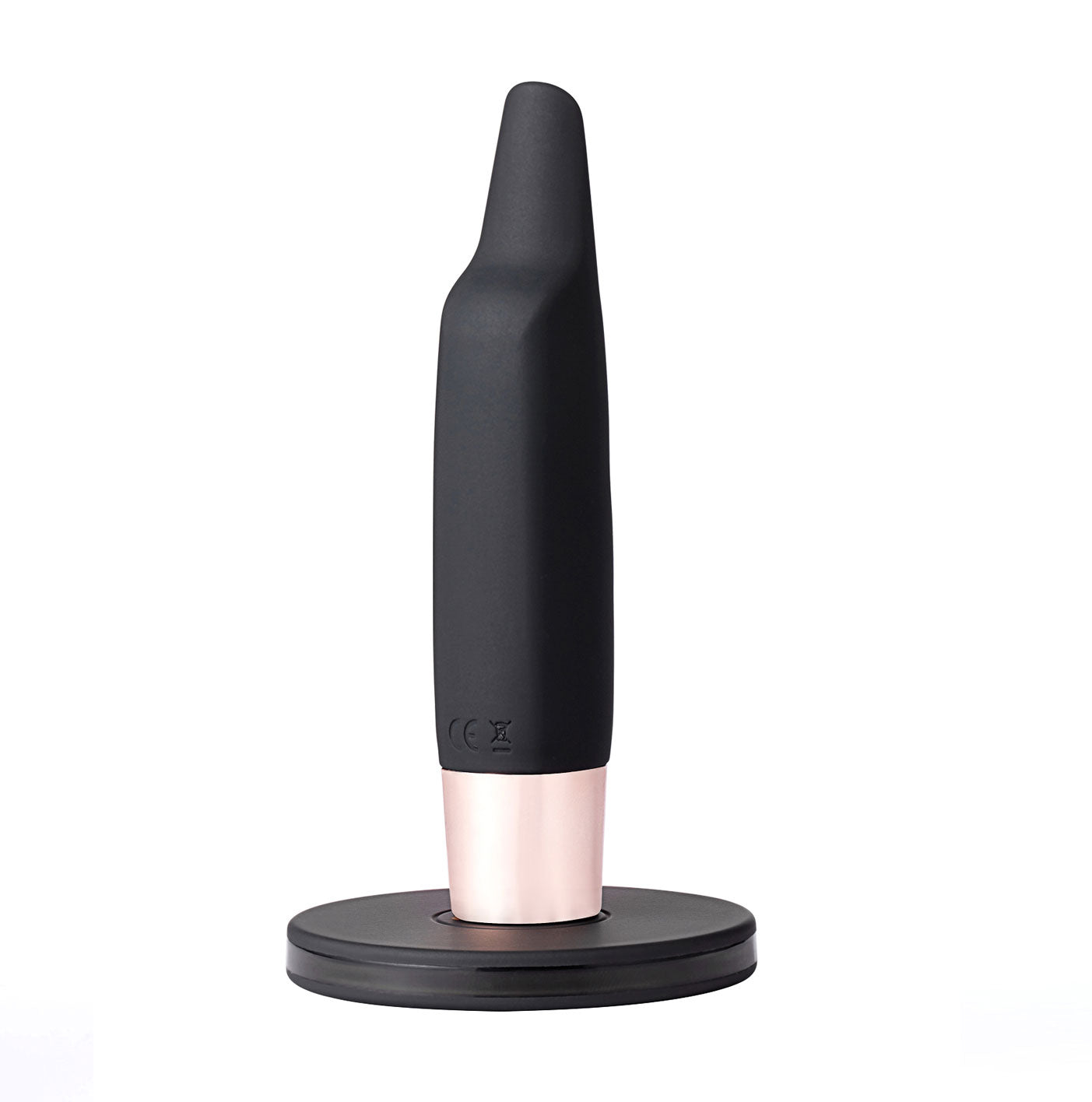 Aspen 15-Function Rechargeable Wireless Flickering Tip Vibrator - Black - GreatEagleInc