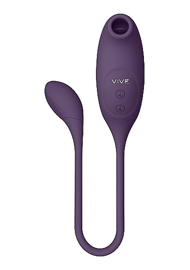 Vive Quino Air Wave/vibrating Egg Vibrator Purple - GreatEagleInc
