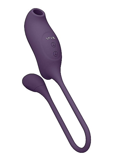 Vive Quino Air Wave/vibrating Egg Vibrator Purple - GreatEagleInc