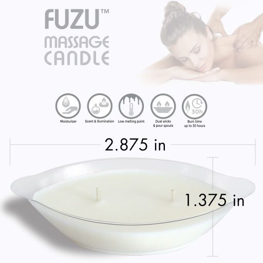 Fuzu Massage Candle Eucalyptus Calm 4 Oz - GreatEagleInc