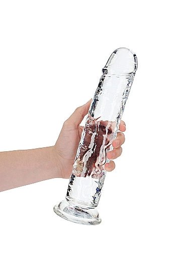 Realrock Realistic Straight Dildo 11in Transparent - GreatEagleInc