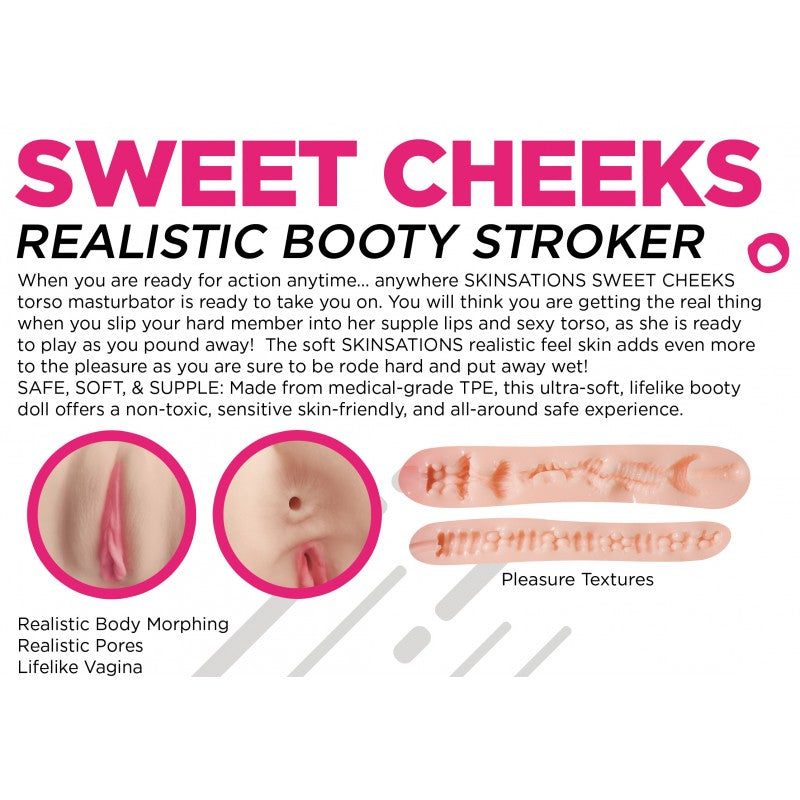 Skinsations Sweet Cheeks Ass & Pussy Stroker - GreatEagleInc