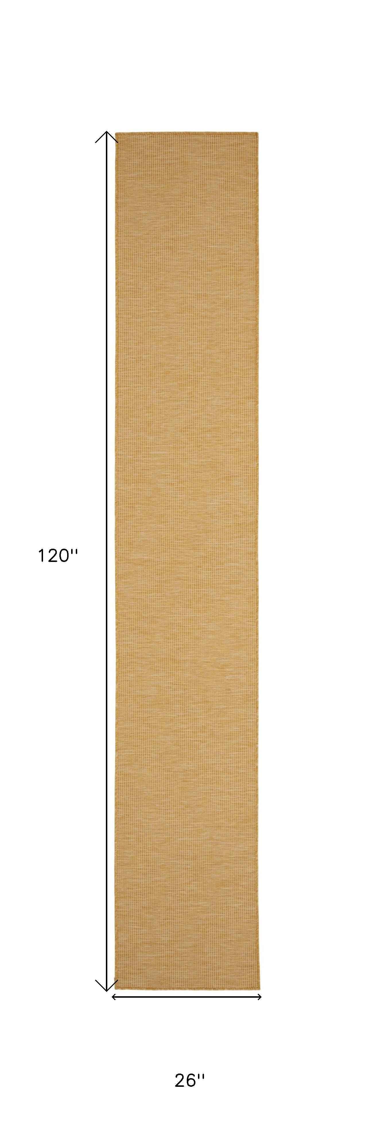 10' Yellow Indoor Outdoor Area Rug