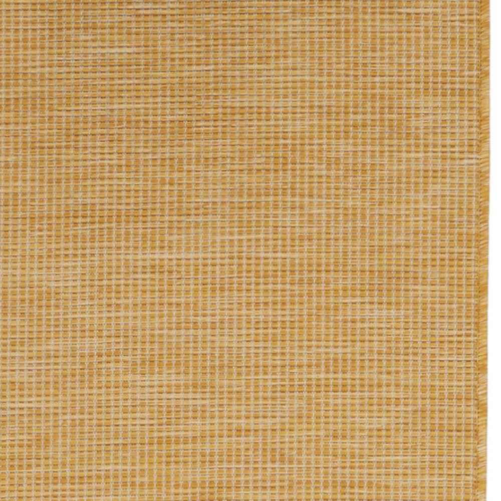 8' Yellow Indoor Outdoor Runner Rug