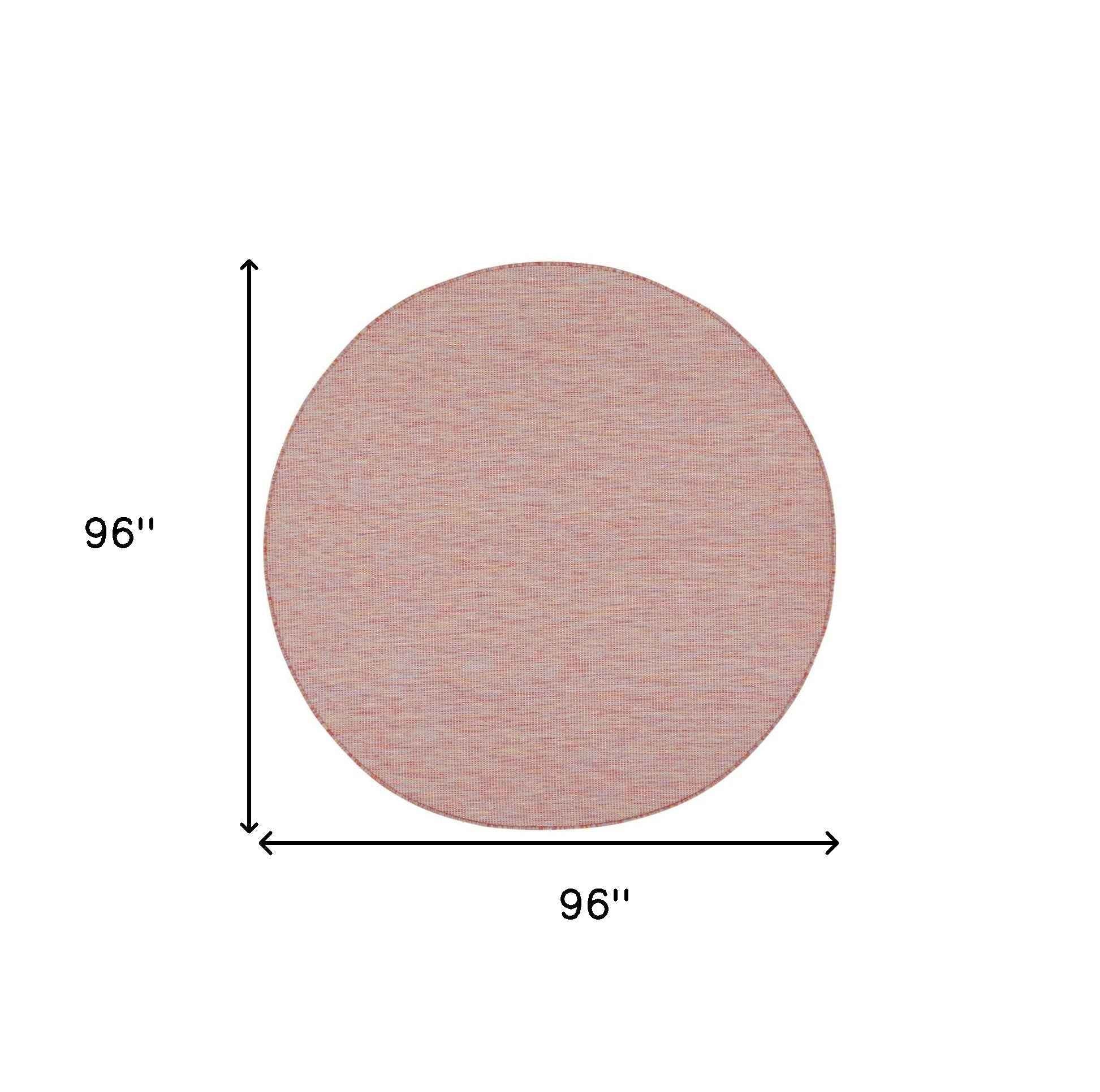 8' Rainbow Round Indoor Outdoor Area Rug