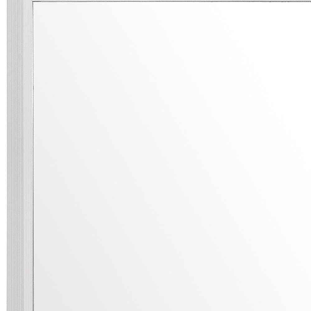 35" White Framed Dresser Mirror