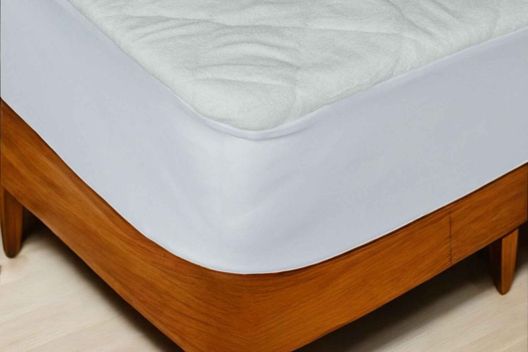 9" Waterproof Bamboo Terry Crib Mattress Pad Liner Mattress Cover Only.