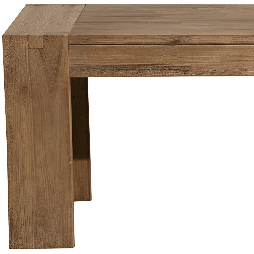 58" Natural Distressed Solid Wood Dining Bench - Living Room
