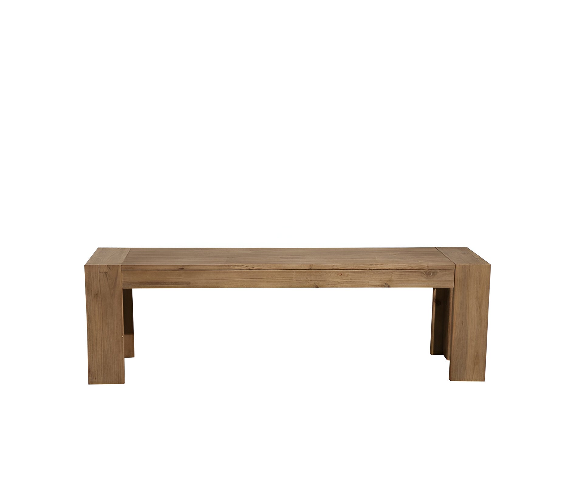 58" Natural Distressed Solid Wood Dining Bench - Living Room
