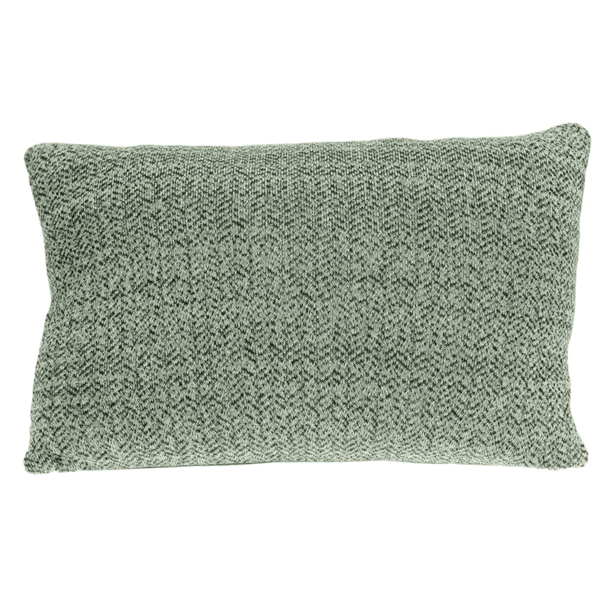 Solid heather-gray throw pillow cover with textured woven pattern