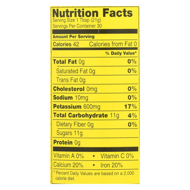 Plantation Blackstrap Molasses Syrup - Unsulphured - Case Of 12 - 15 Fl Oz. - GreatEagleInc