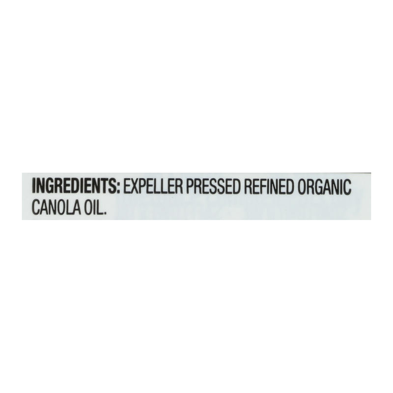 Spectrum Naturals Organic Refined Canola Oil - Case Of 12 - 32 Fl Oz. - GreatEagleInc