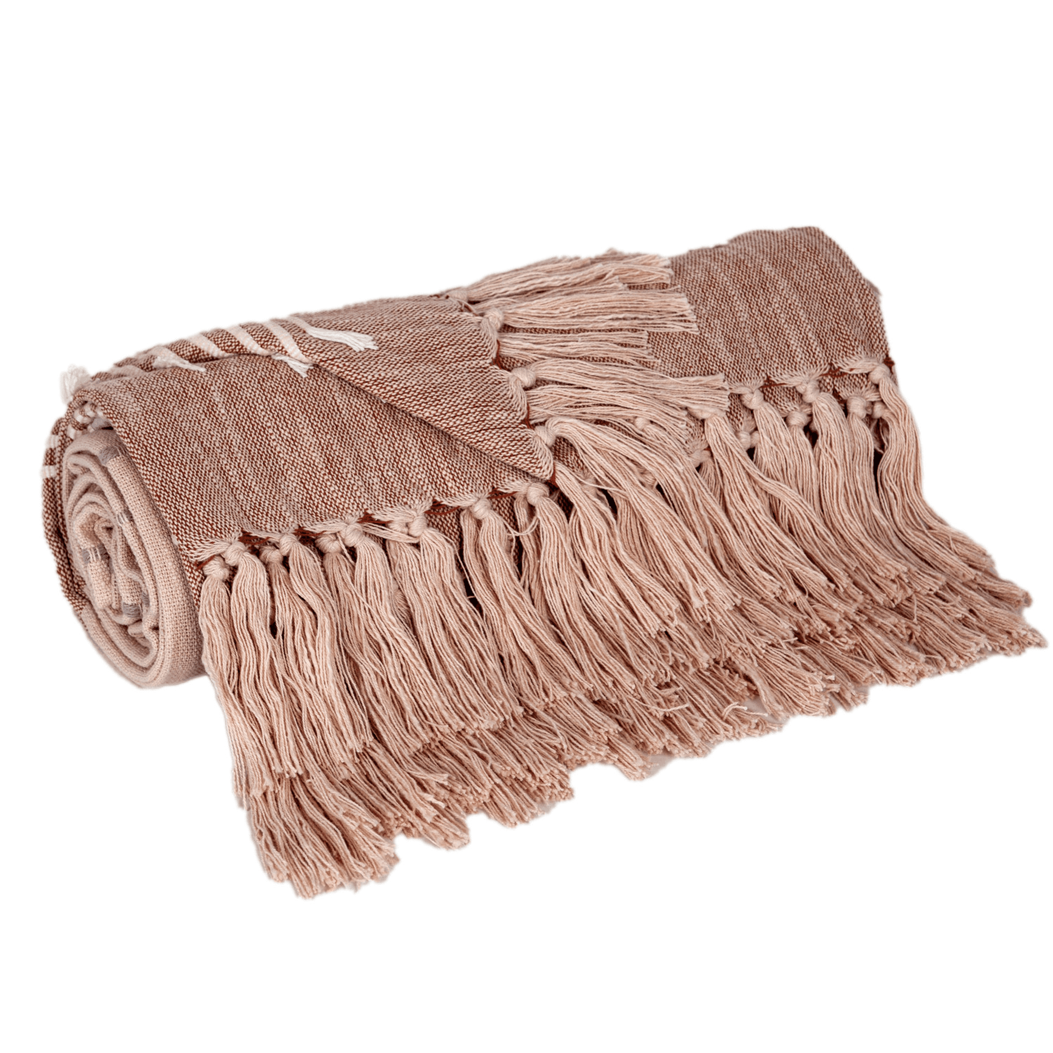 Add Warmth with the Cotton Slub Throw from Parkland Collection - Grey Rust / 1 / 50 x 60 - Home Decor