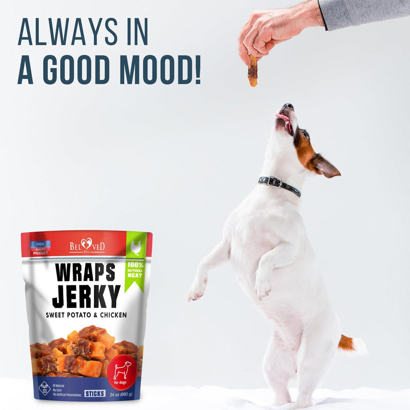 Chicken Jerky Dog Treats Human Grade   Grain Free Organic Meat   All Natural High Protein Dried Strips   Best Chews for…