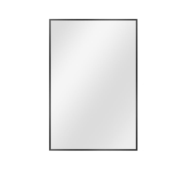 36" Black Metal Framed Accent Mirror - Bed & Bath