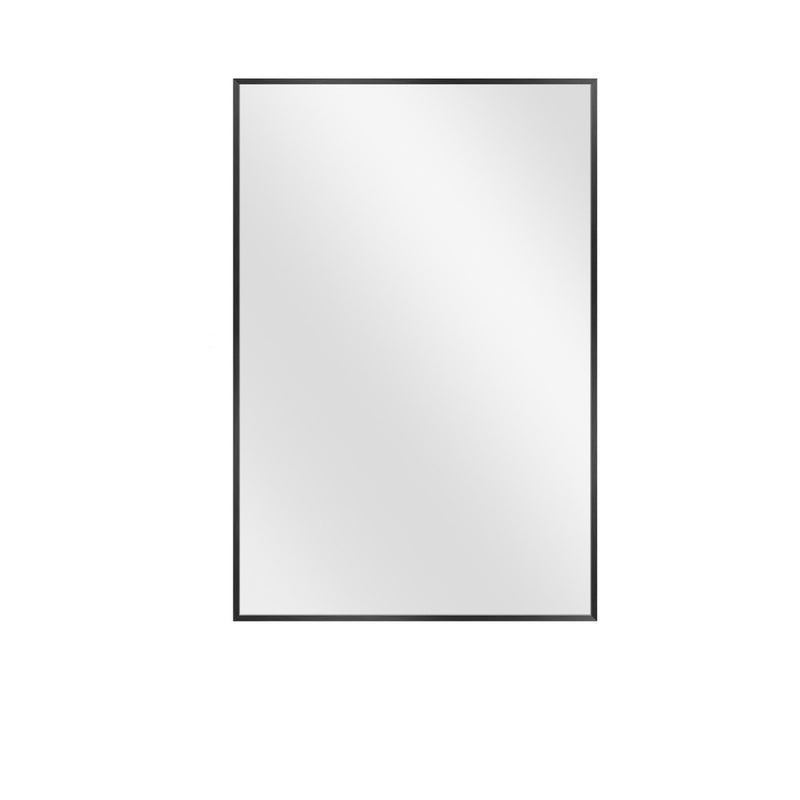 36" Black Metal Framed Accent Mirror - Bed & Bath