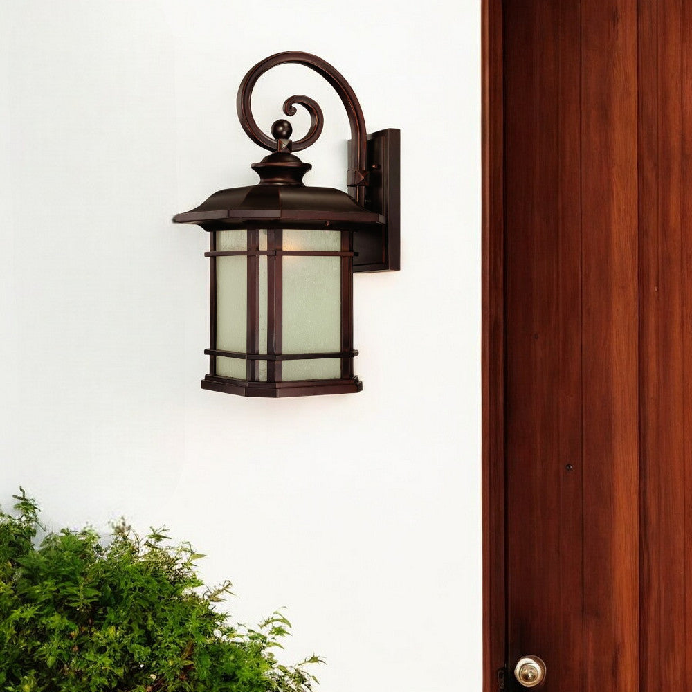 Somerset 1-Light Architectural Bronze Wall Light Default Title