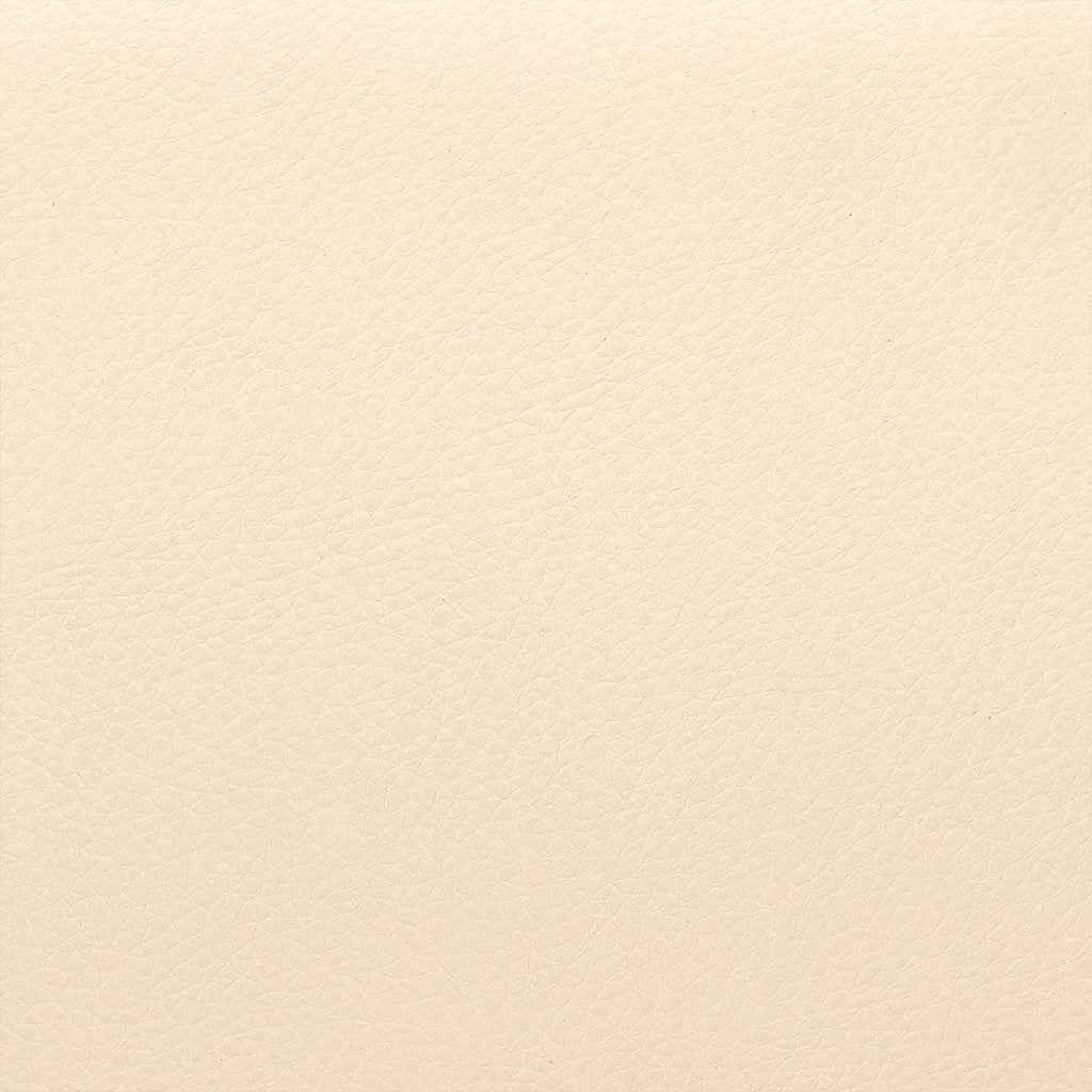 30" Cream And Brown Faux Leather And Solid Wood Swivel Low Back Bar Height Bar Chair