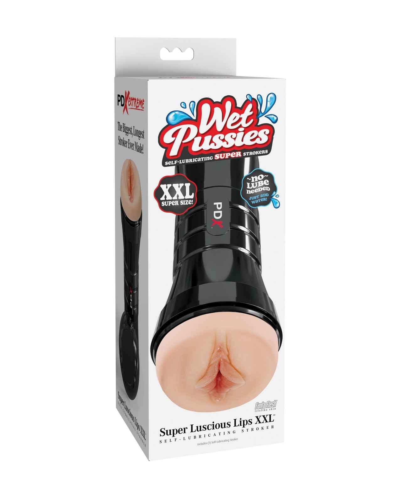 PDX Extreme Wet Pussies Super Luscious Lips XXL Stroker - Light
