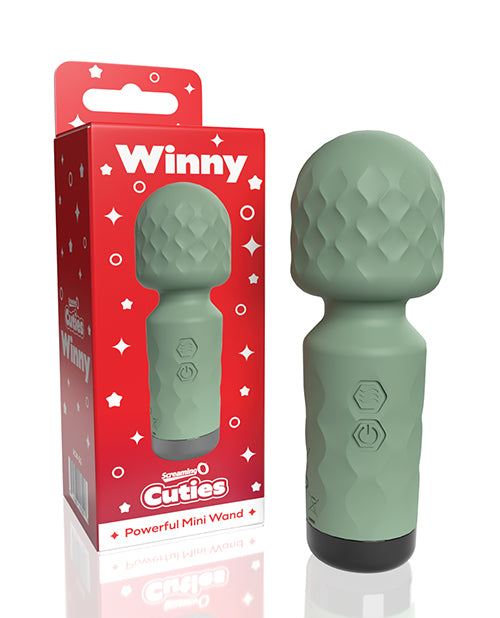 Screaming O Cuties Winny Vibrating Mini Wand Sage Green Default Title