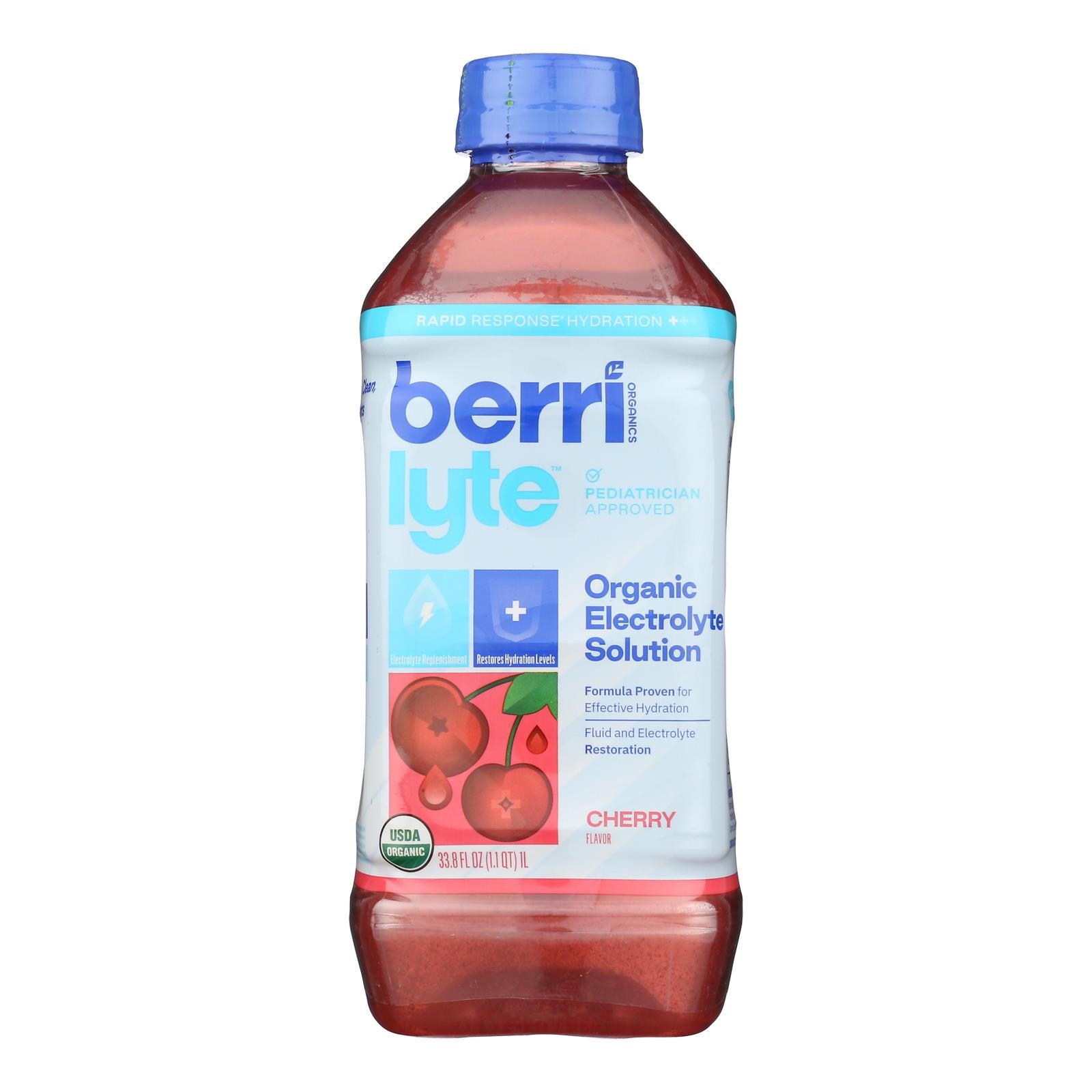 Berri Lyte - Juice Electro Cherry - Case Of 6 - 1 Ltr - GreatEagleInc