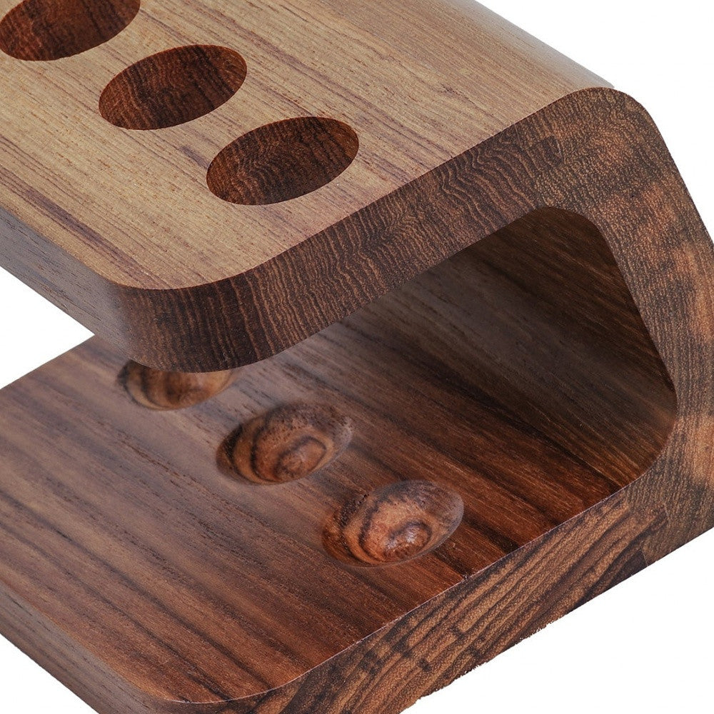 Designer Genuine Teak Toothbrush Holder - Bed & Bath