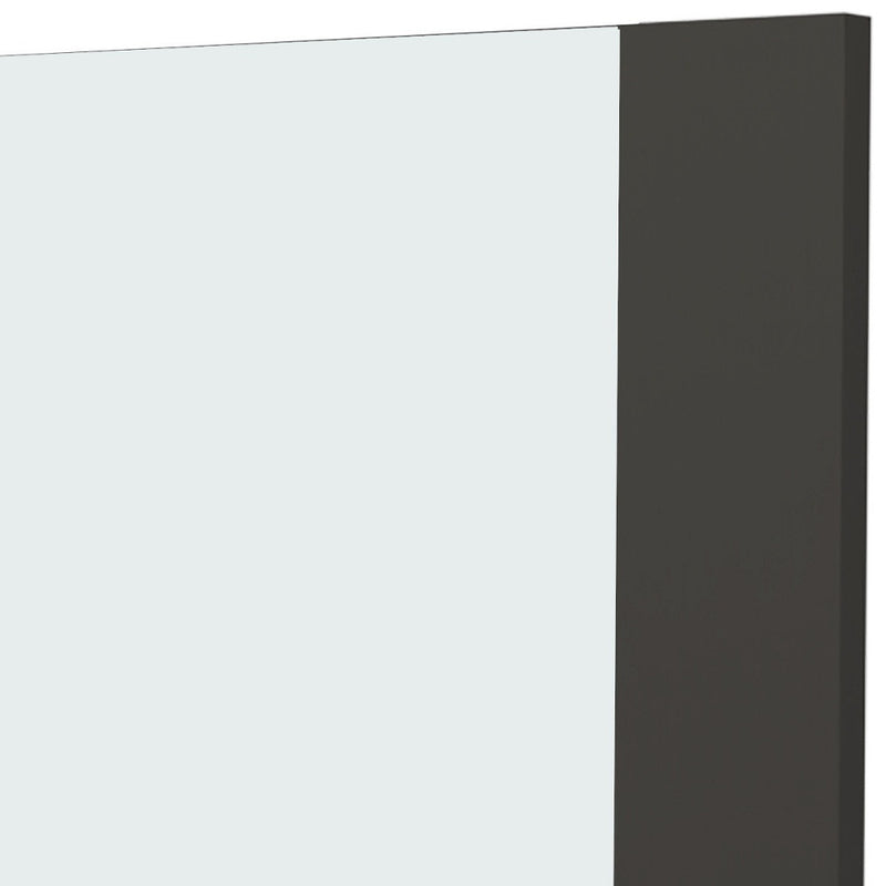 24" Black Wood Framed Bathroom Vanity Mirror