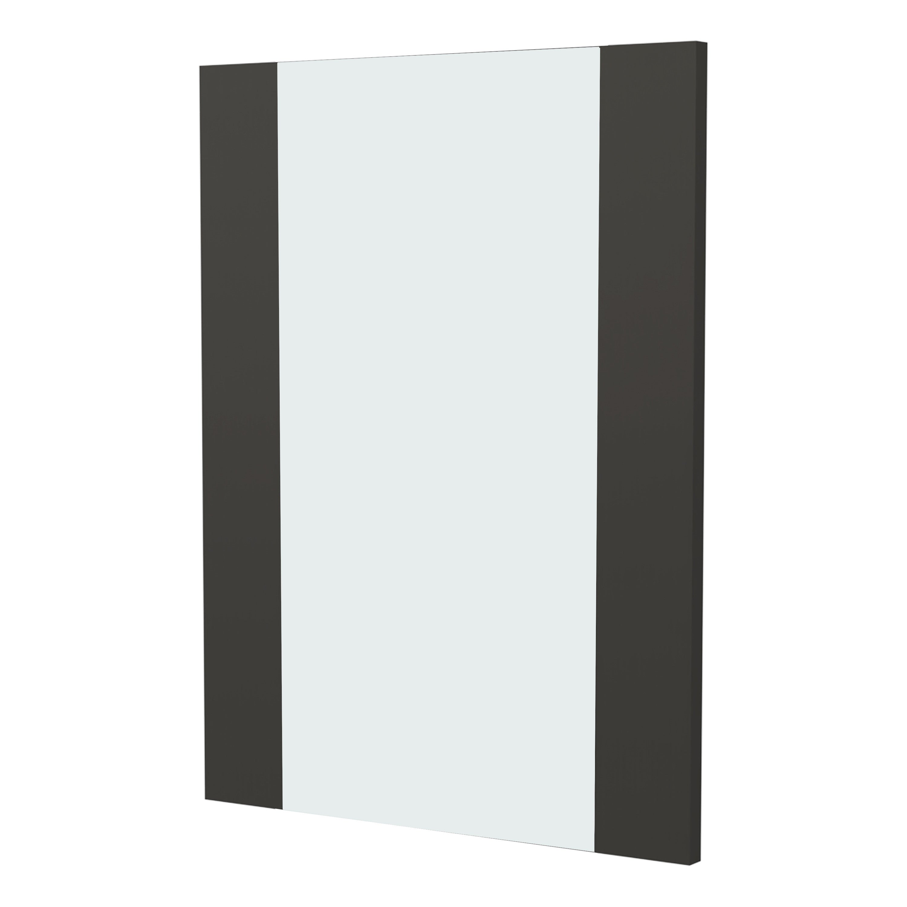 24" Black Wood Framed Bathroom Vanity Mirror