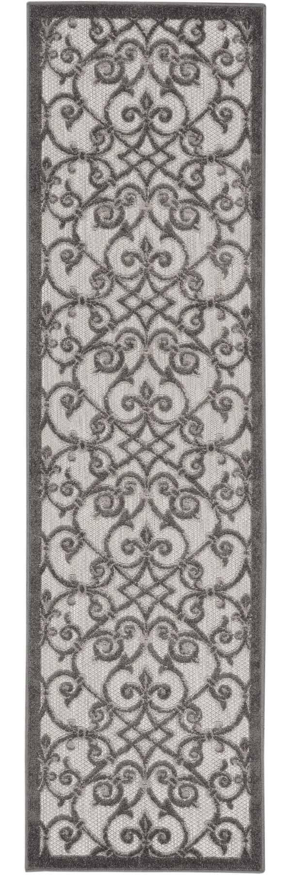 6' Gray Indoor Outdoor Area Rug