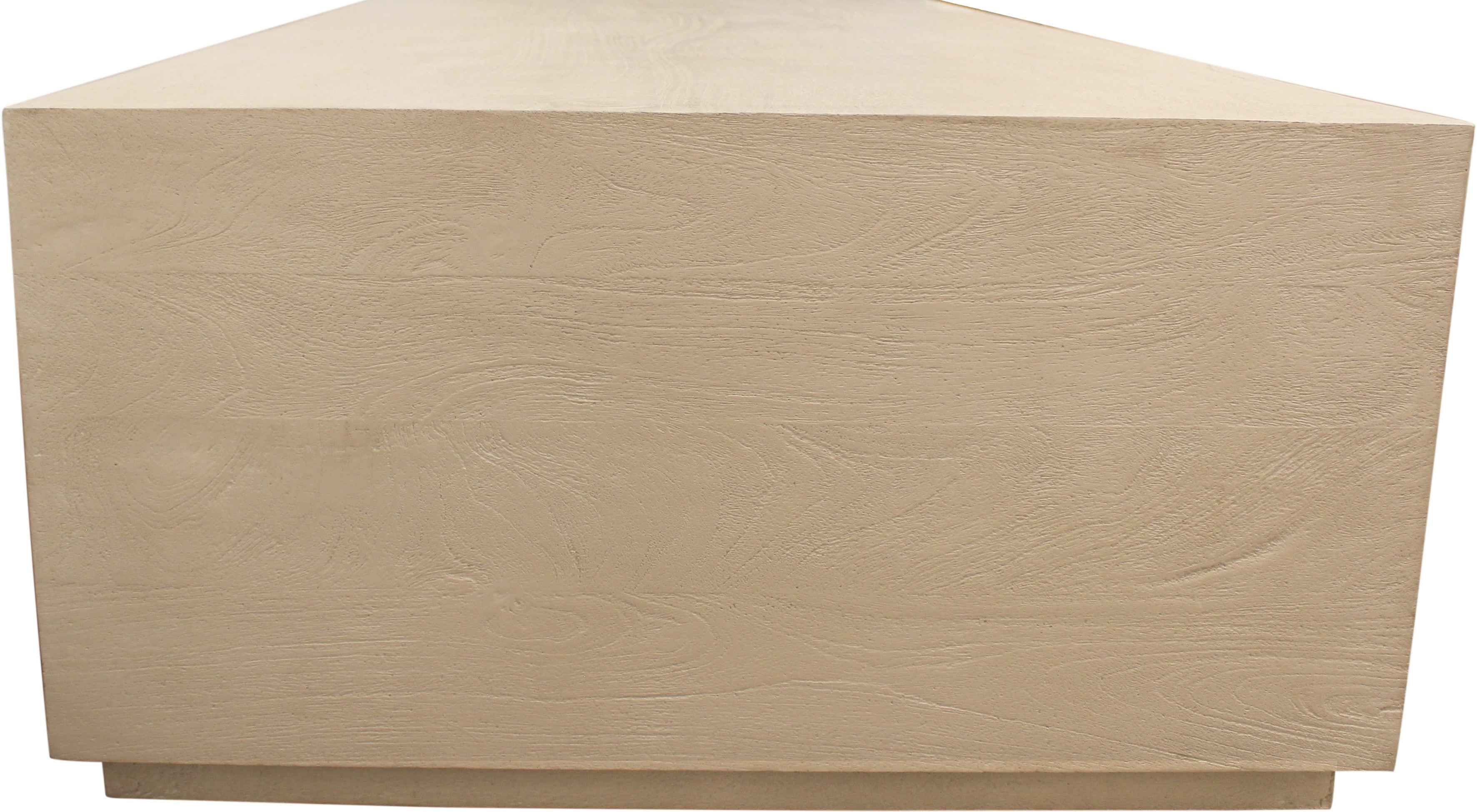 72" Natural Solid Wood Distressed Coffee Table